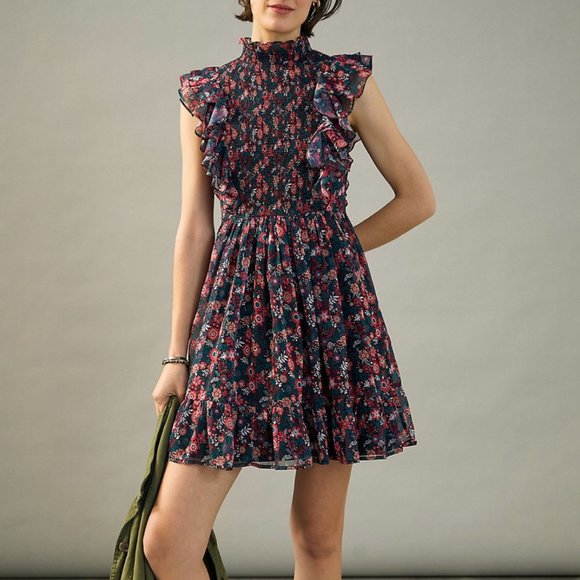 Anthropologie Dresses & Skirts - ⭐️ Katya Ruffled Floral Peasant Hipster Deco Hipster Hippie Farm Boho Chic Dress